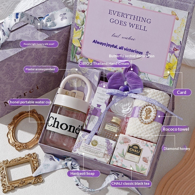 International Women's Day Gift Goddess Bridesmaid Wedding High-end Practical Birthday Gift Box Wedding Guest Gift CJD