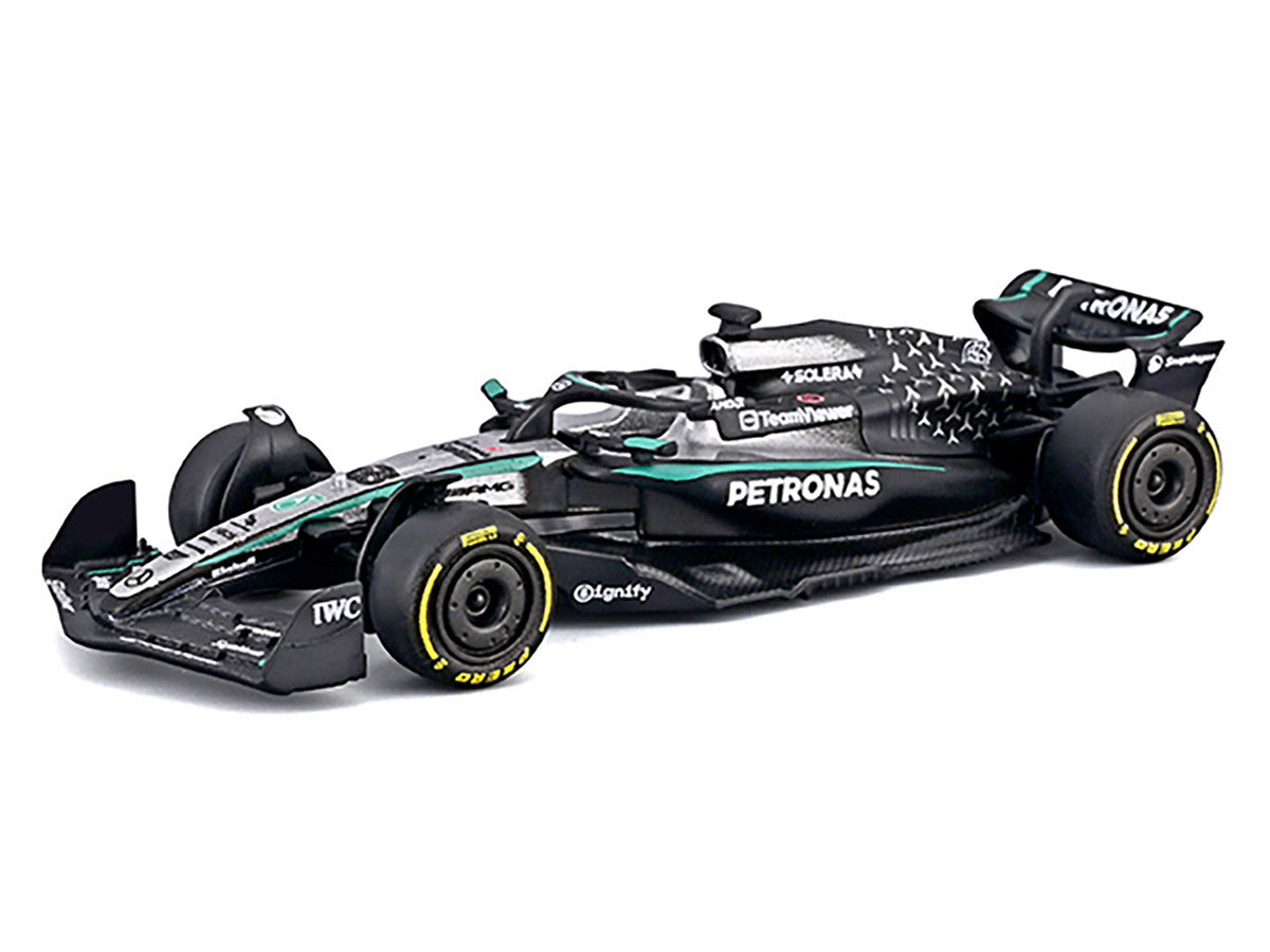 Mercedes AMG F1 W16 E Performance #63 George Russell Formula One F1 World Championship (2025) "Formula Racing" Series 1/64 Diecast Model Car by Bburago Bburago