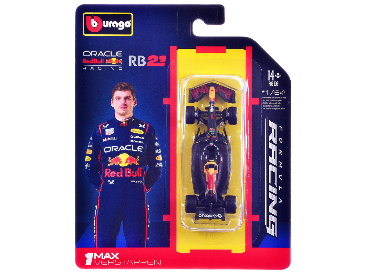 Red Bull Racing RB21 #1 Max Verstappen Formula One F1 World Championship (2025) "Formula Racing" Series 1/64 Diecast Model Car by Bburago Bburago
