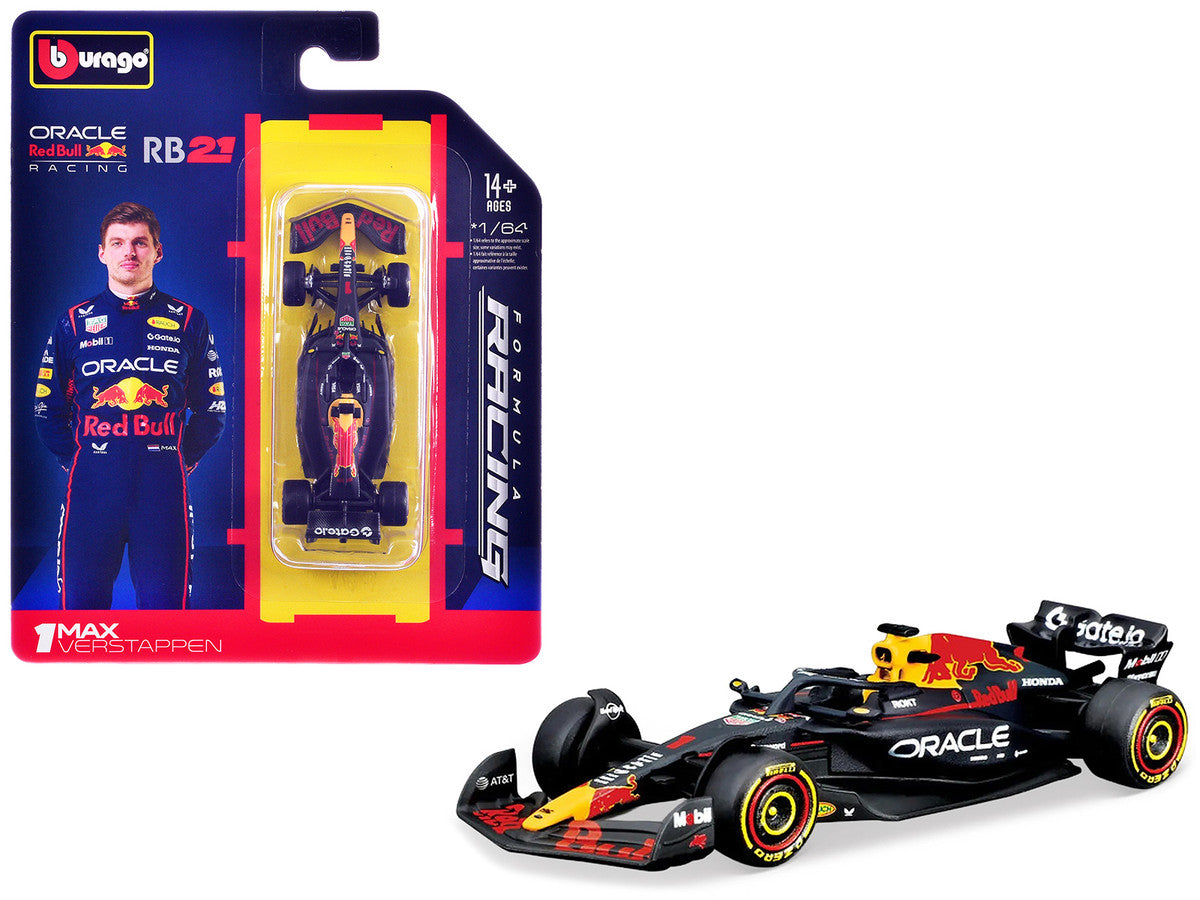 Red Bull Racing RB21 #1 Max Verstappen Formula One F1 World Championship (2025) "Formula Racing" Series 1/64 Diecast Model Car by Bburago Bburago