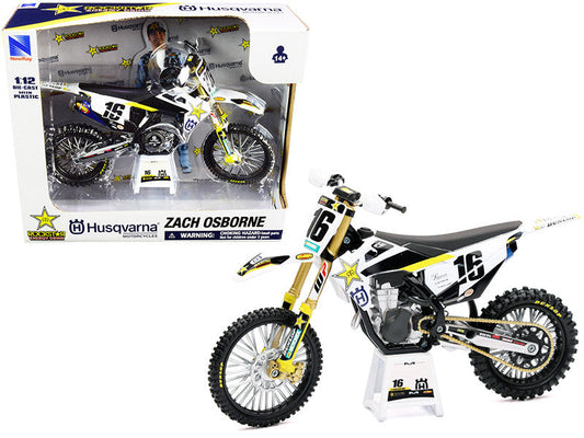 Husqvarna FC450 #16 Zach Osborne "Rockstar Energy Drink" 1/12 Diecast Motorcycle Model by New Ray New Ray