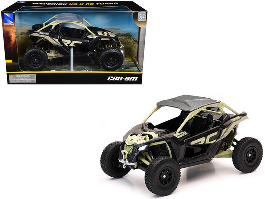 Can-Am Maverick X3 XRC Turbo ATV Tan and Black with Silver Top cast 1/18 Diecast Model by New Ray New Ray