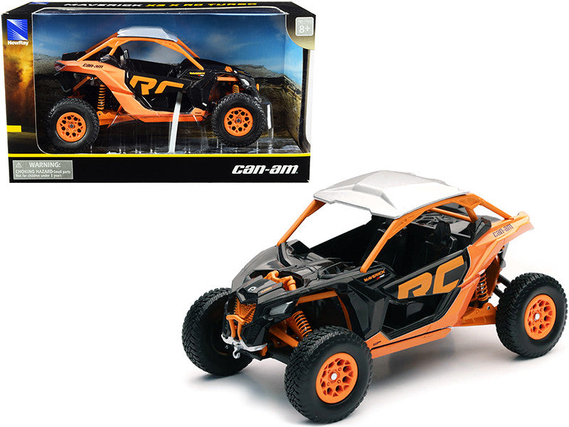 Can-Am Maverick X3 XRC Turbo ATV Orange and Black 1/18 Diecast Model by New Ray New Ray