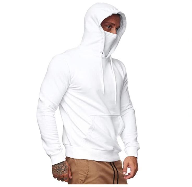 Men's Solid Color Plus Fleece Hoodie Sweatshirt Best YouTube Store
