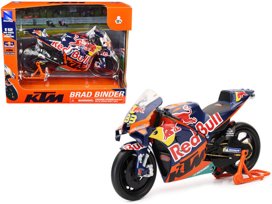 KTM RC16 Motorcycle #33 Brad Binder MotoGP "Red Bull KTM Factory Racing" 1/12 Diecast Model by New Ray New Ray