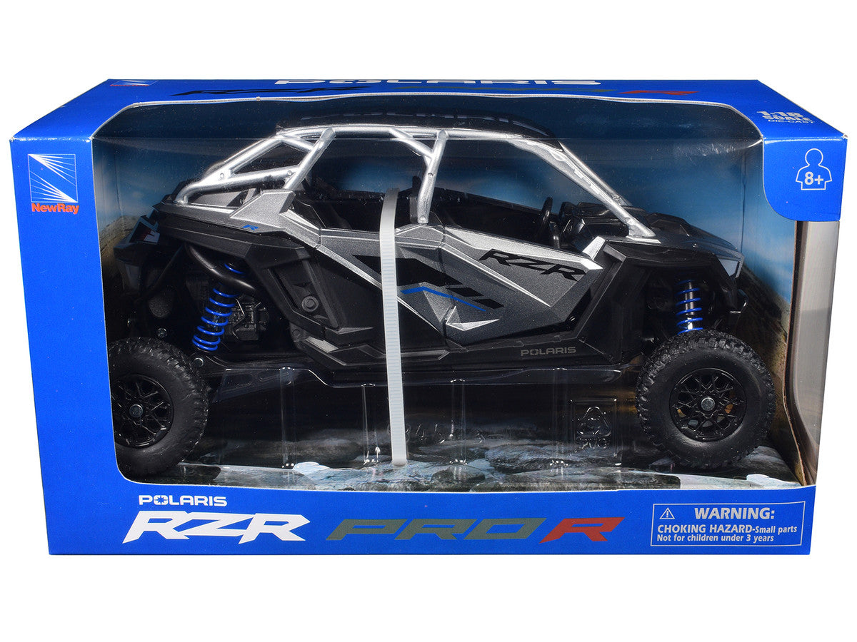 Polaris RZR Pro R UTV Silver Metallic and Black 1/18 Diecast Model by New Ray New Ray