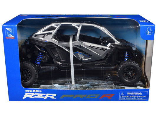 Polaris RZR Pro R UTV Silver Metallic and Black 1/18 Diecast Model by New Ray New Ray