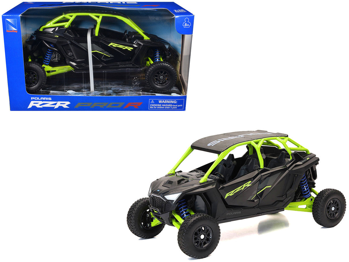 Polaris RZR Pro R UTV Black and Lime Green 1/18 Diecast Model by New Ray New Ray