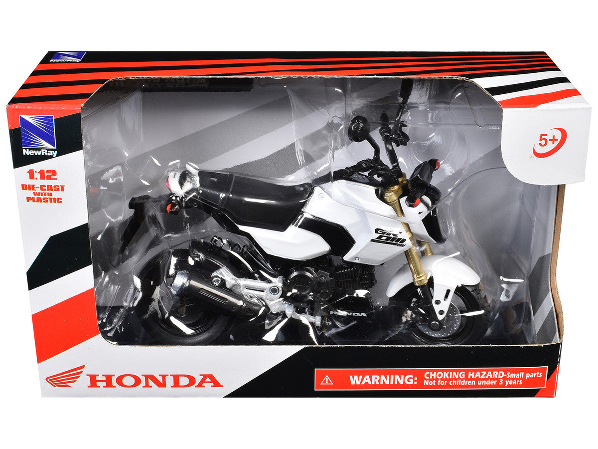 Honda GROM Motorcycle White 1/12 Diecast Model by New Ray New Ray