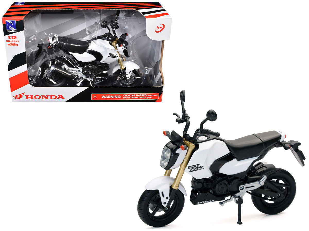 Honda GROM Motorcycle White 1/12 Diecast Model by New Ray New Ray