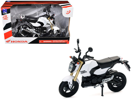 Honda GROM Motorcycle White 1/12 Diecast Model by New Ray New Ray