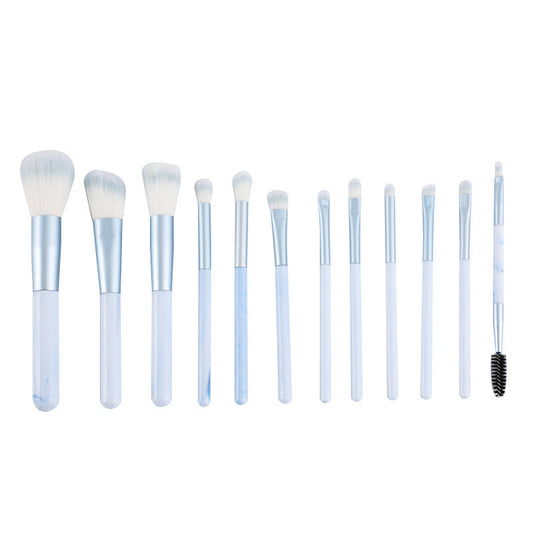 12-piece Clear Sky Makeup Brush Set LadyShow.Store