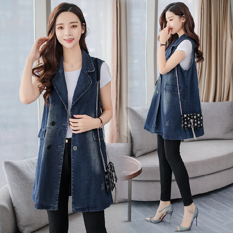 Spring And Autumn Mid-length Vest Coat LadyShow.Store