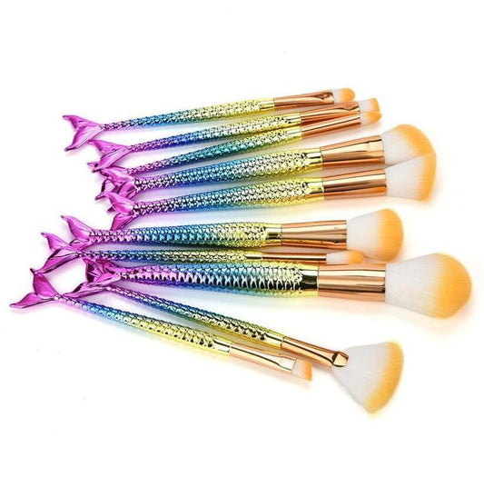 Mermaid Makeup Brushes LadyShow.Store
