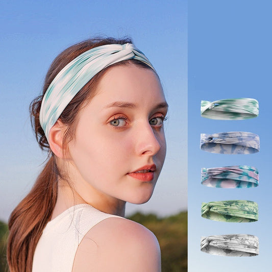Women's New Summer Running Sweat-absorbing Sports Hairband LadyShow.Store