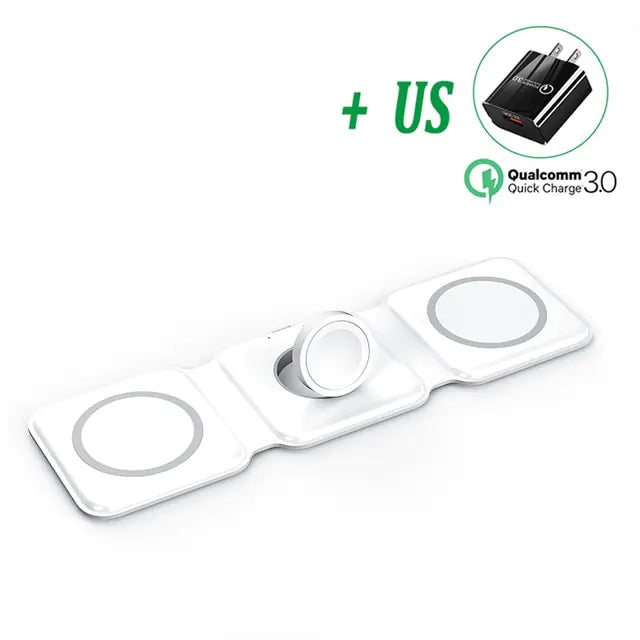 3 in 1 Magnetic Wireless Charger Pad Pi-Mart