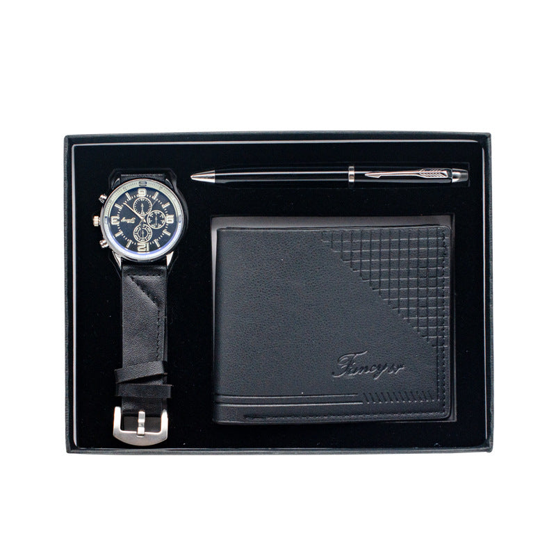 Creative Holiday Gift Wallet Pen Watch Set Best YouTube Store
