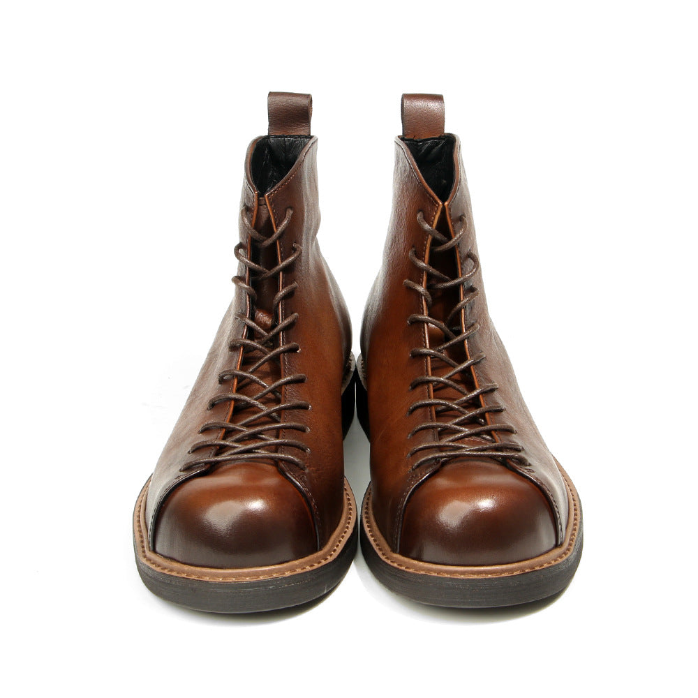 Men's Martin Boots Amekaji Work Genuine Leather Vintage Style Best YouTube Store