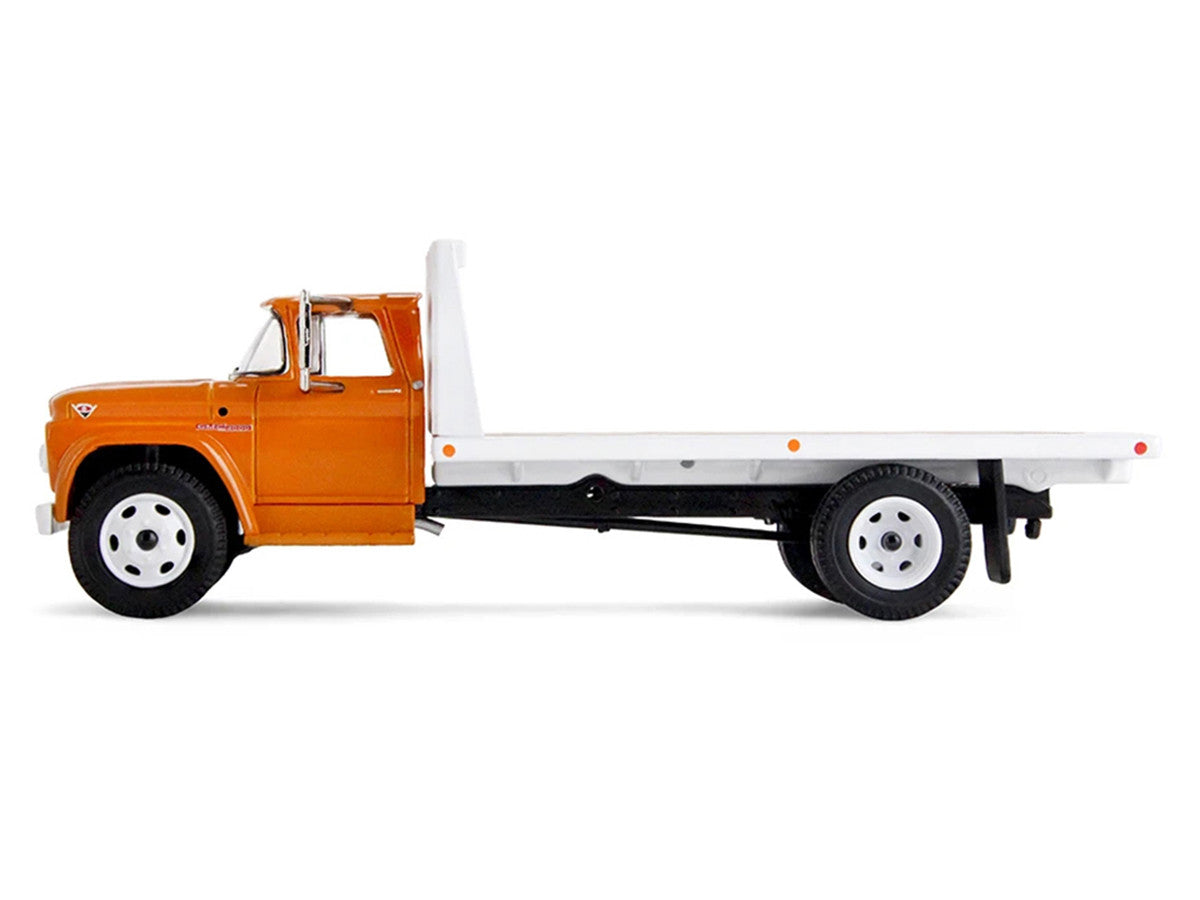 GMC 4000 Flatbed Truck Omaha Orange 1/64 Diecast Model by DCP/First Gear First Gear