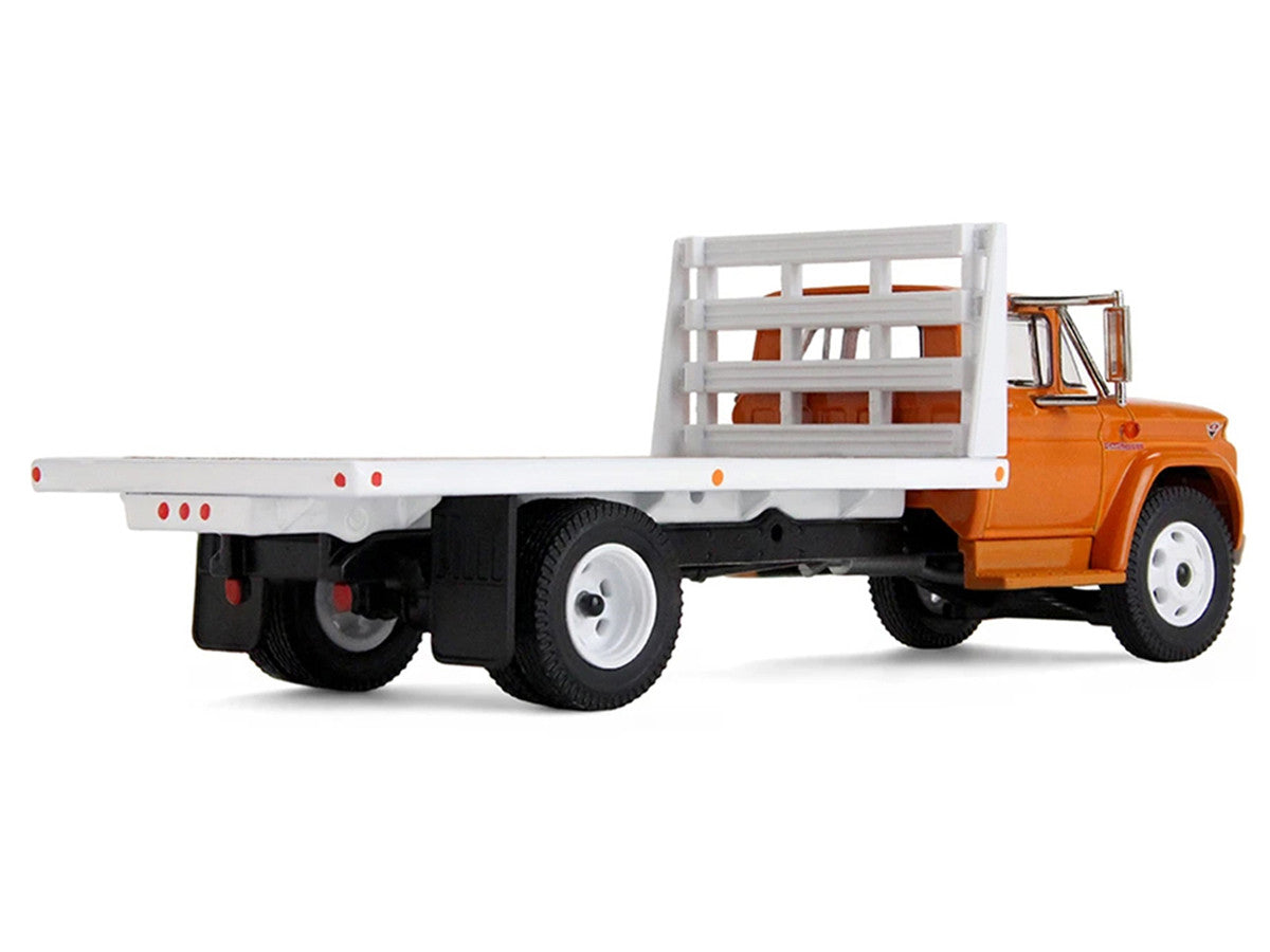 GMC 4000 Flatbed Truck Omaha Orange 1/64 Diecast Model by DCP/First Gear First Gear