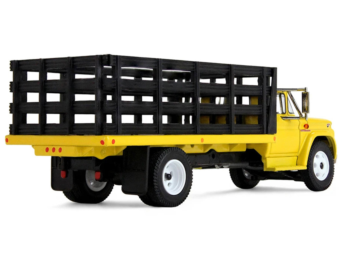 GMC 4000 Stake Truck Bright Yellow 1/64 Diecast Model by DCP/First Gear First Gear