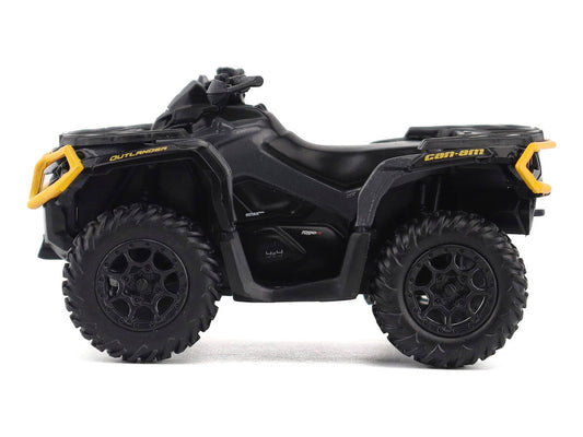 Can-Am Outlander XT-P 1000R ATV Iron Gray and Neo Yellow with Driver Figure 1/32 Diecast Model by BRP Models BRP Models