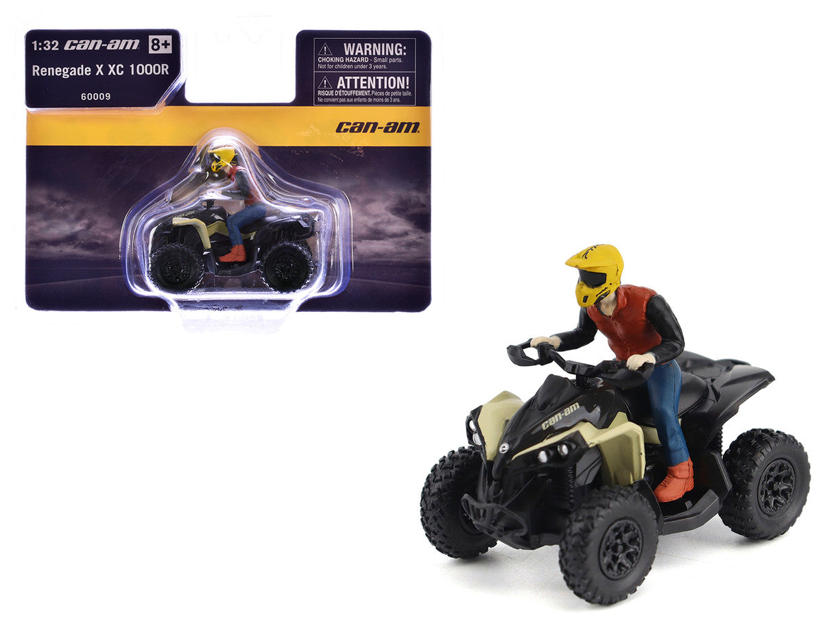 Can-Am Renegade X XC 1000R ATV Desert Tan with Driver Figure 1/32 Diecast Model by BRP Models BRP Models