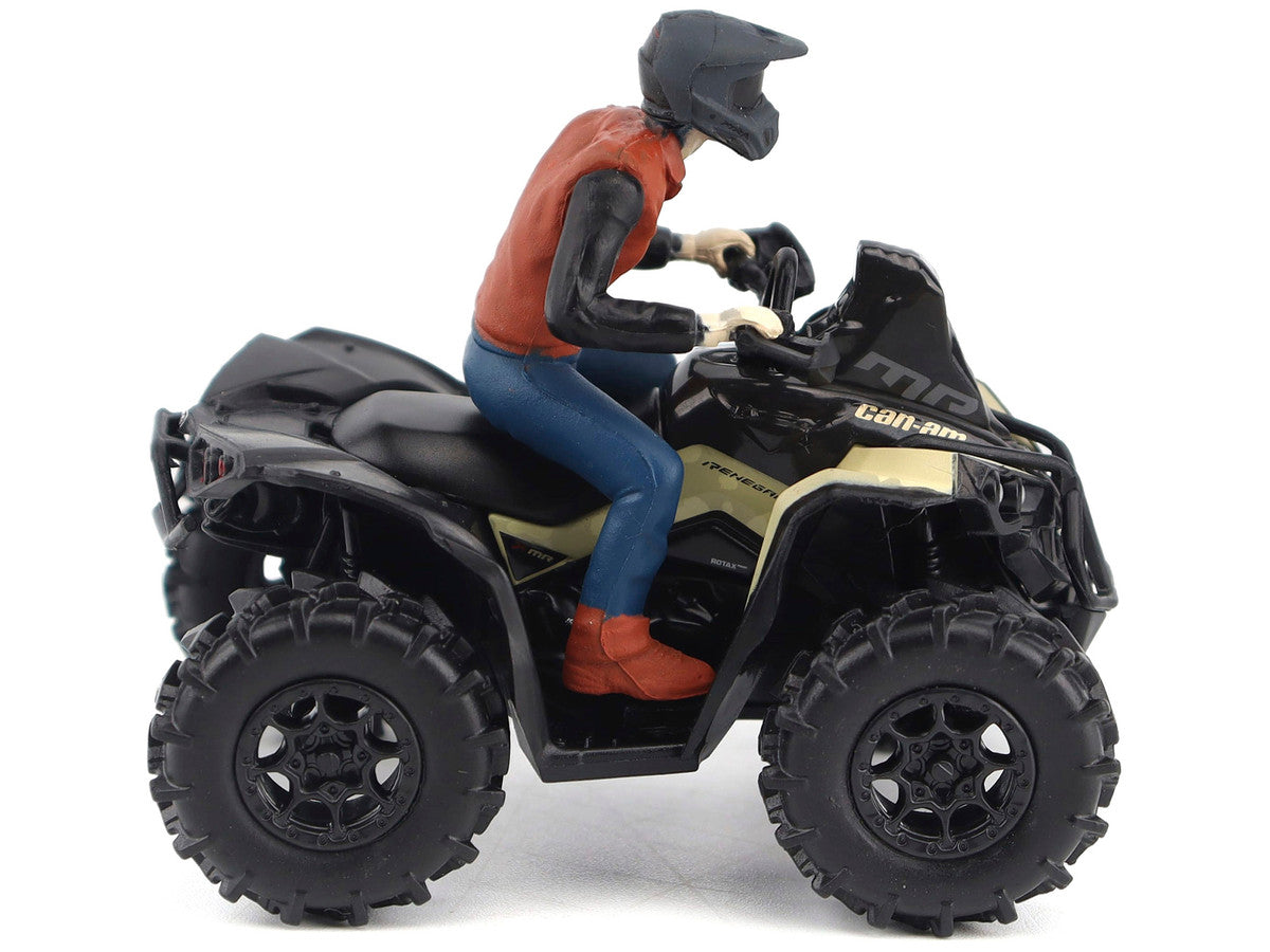 Can-Am Renegade X MR 1000R ATV Desert Tan with Driver Figure 1/32 Diecast Model by BRP Models BRP Models