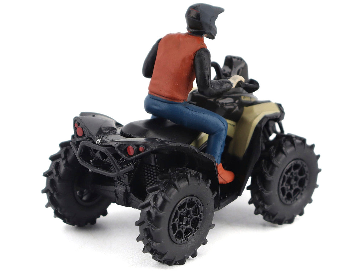 Can-Am Renegade X MR 1000R ATV Desert Tan with Driver Figure 1/32 Diecast Model by BRP Models BRP Models
