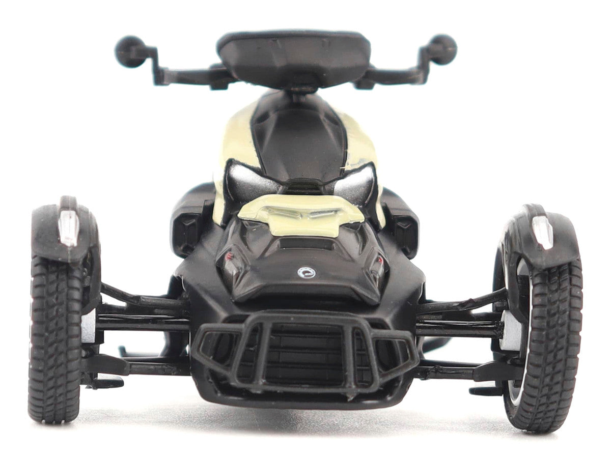 Can-Am Ryker Rally 3-Wheel Motorcycle Sand Storm and Black 1/32 Diecast Model by BRP Models BRP Models