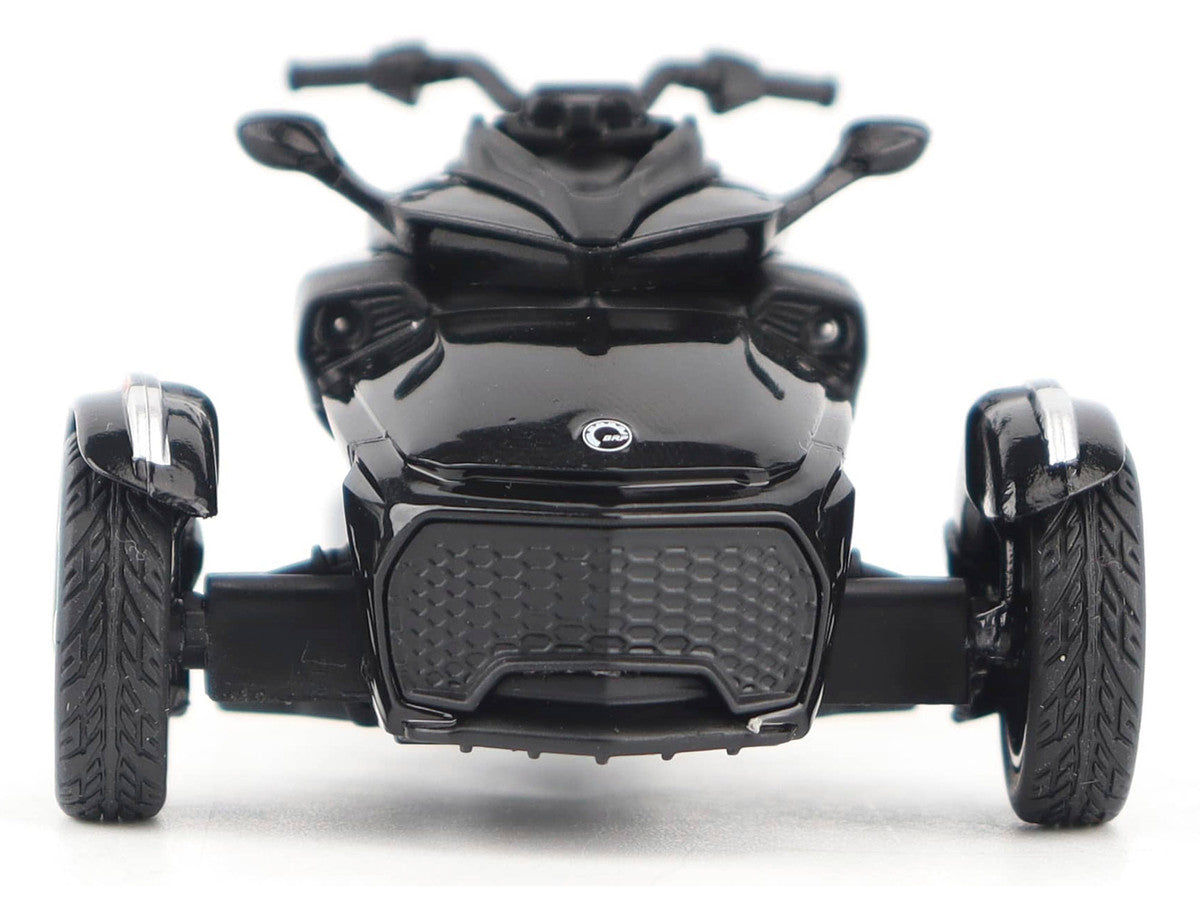 Can-Am Spyder F3 3-Wheel Motorcycle Steel Black Metallic 1/32 Diecast Model by BRP Models BRP Models
