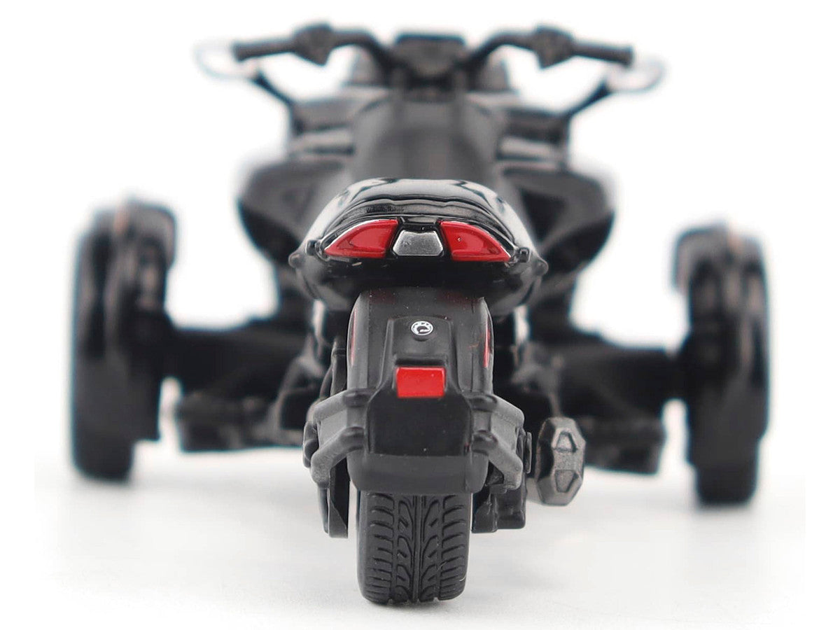 Can-Am Spyder F3 3-Wheel Motorcycle Steel Black Metallic 1/32 Diecast Model by BRP Models BRP Models