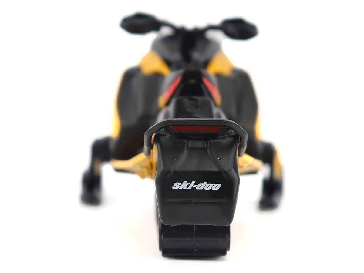 Ski-Doo MXZ Blizzard (Trail Segment) Neo Yellow and Ski-Doo MXZ 120cc (Kid's Model) Neo Yellow Set of 2 Snowmobiles 1/32 Diecast Models by BRP Models-2