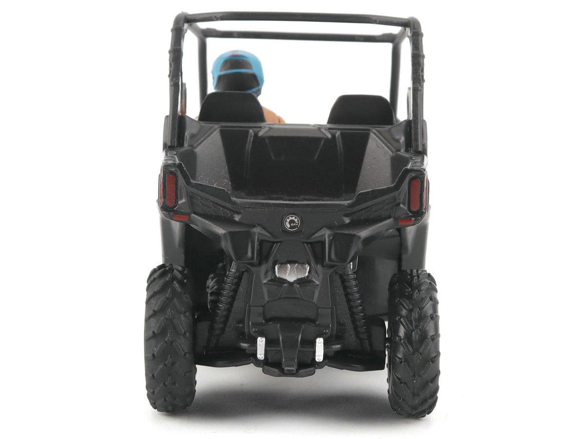Can-Am Maverick Trail DPS 1000 Matt Black with Driver Figure 1/32 Diecast Model by BRP Models BRP Models