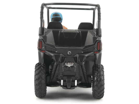 Can-Am Maverick Trail DPS 1000 Matt Black with Driver Figure 1/32 Diecast Model by BRP Models BRP Models