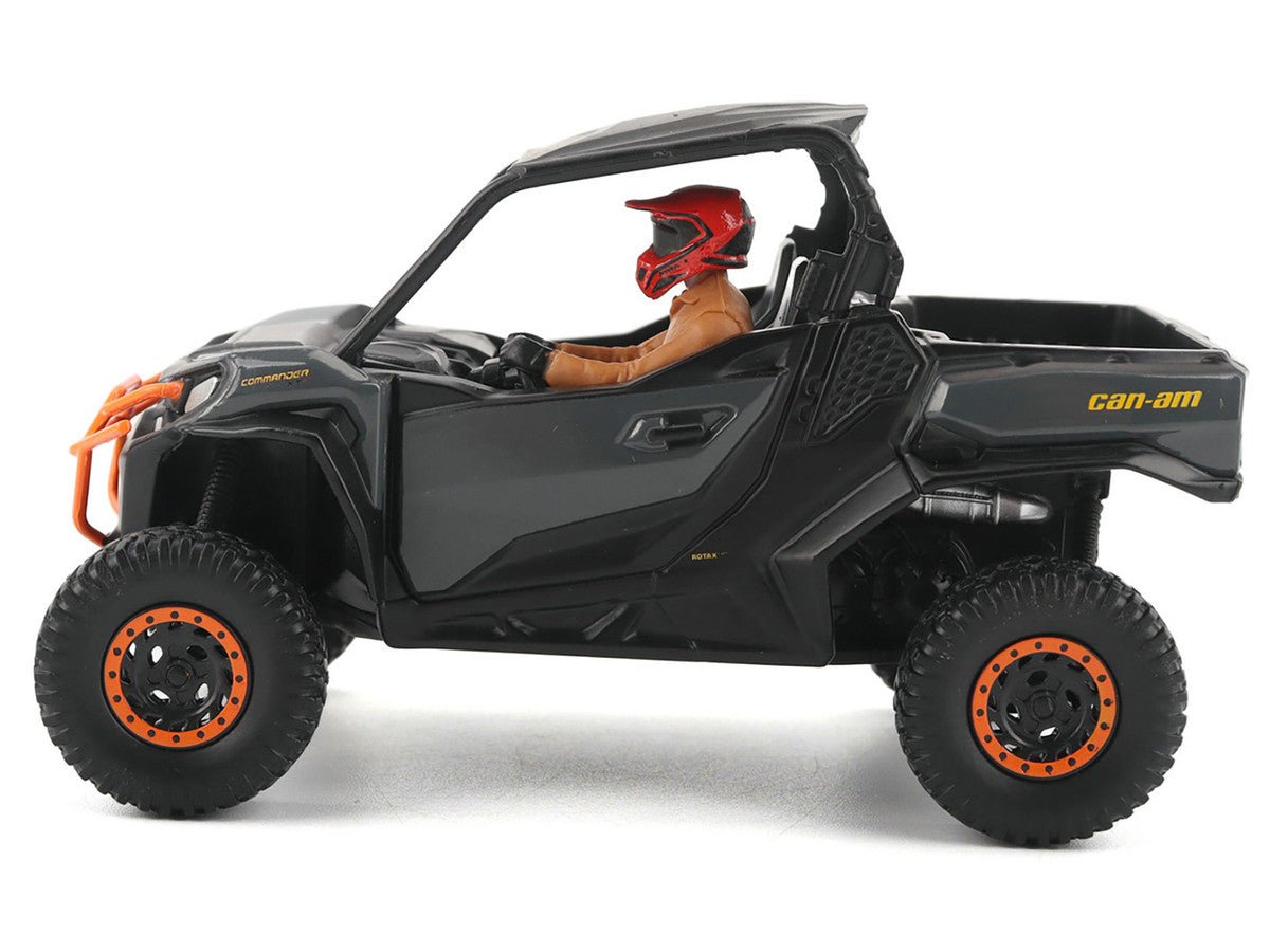 Can-Am Commander XT-P 1000R Gray and Orange with Driver Figure 1/32 Diecast Model by BRP Models BRP Models