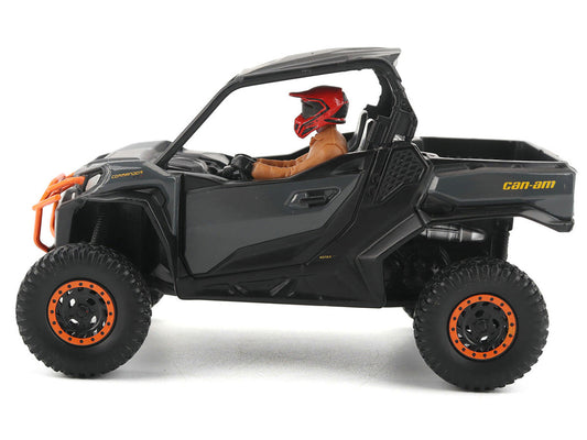 Can-Am Commander XT-P 1000R Gray and Orange with Driver Figure 1/32 Diecast Model by BRP Models BRP Models
