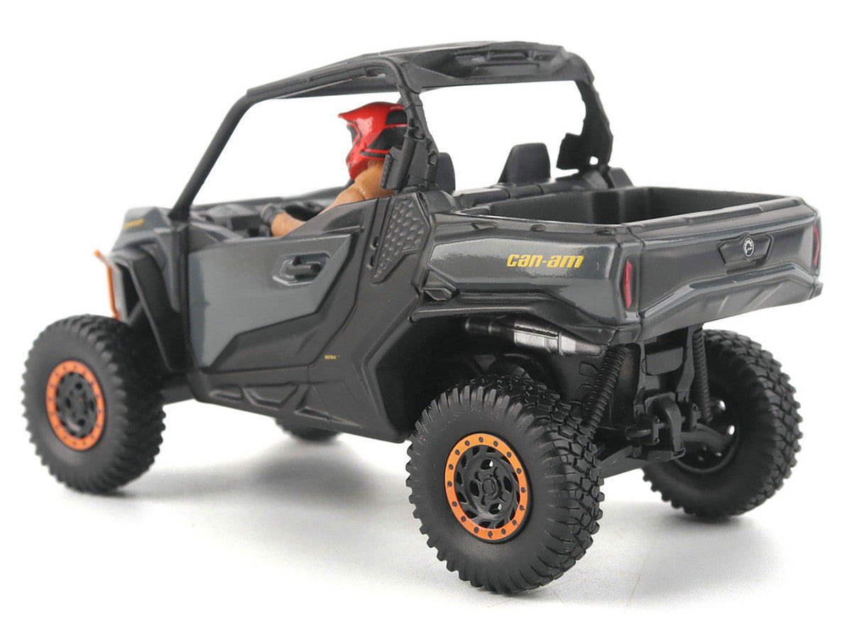 Can-Am Commander XT-P 1000R Gray and Orange with Driver Figure 1/32 Diecast Model by BRP Models BRP Models