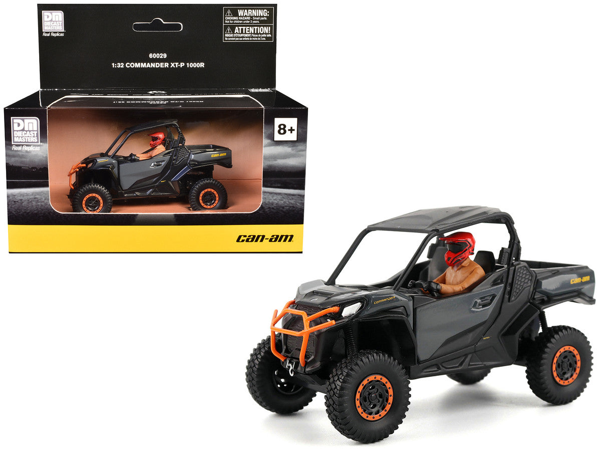Can-Am Commander XT-P 1000R Gray and Orange with Driver Figure 1/32 Diecast Model by BRP Models BRP Models