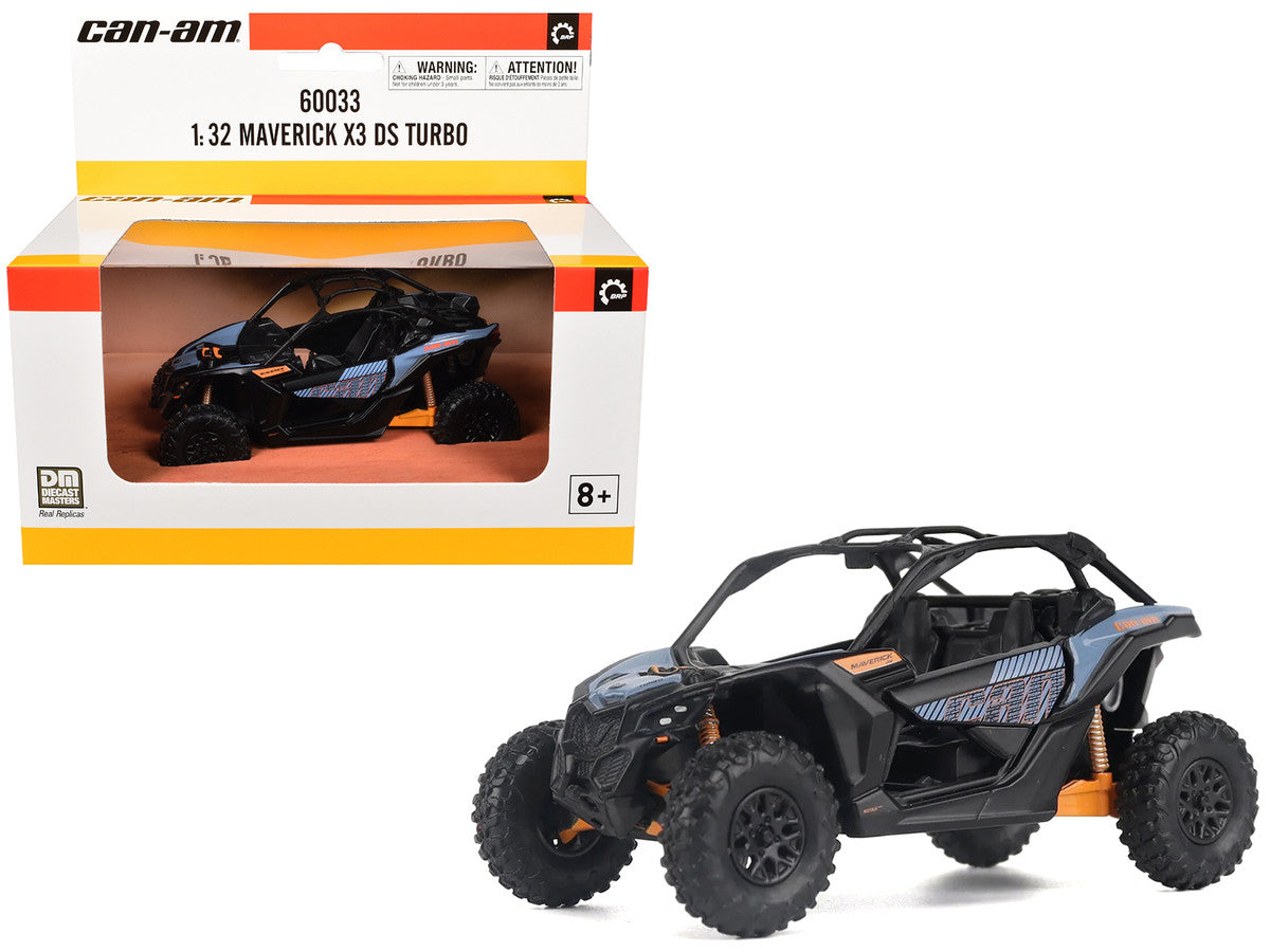 Can-Am Maverick X3 DS Turbo Blue and Orange 1/32 Diecast Model by BRP Models BRP Models