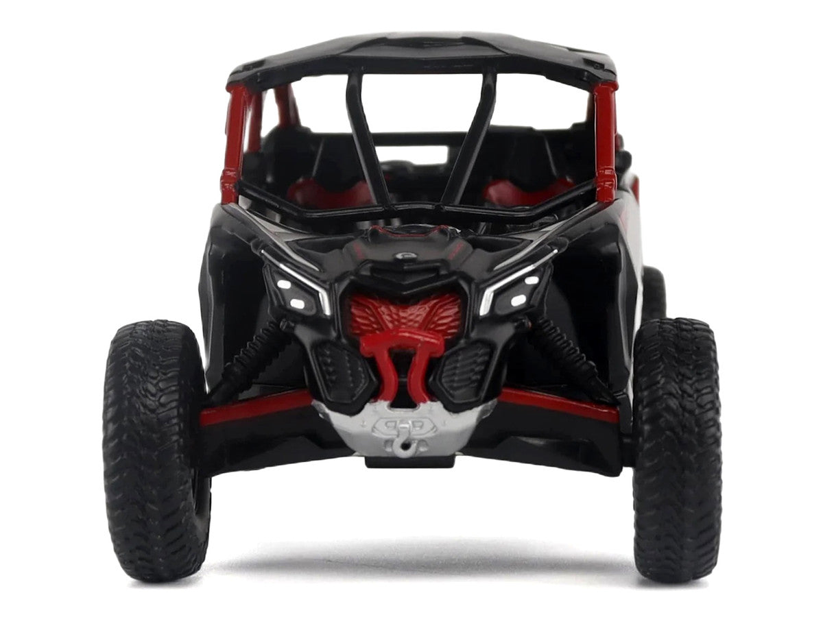 Can-Am Maverick X3 MAX X RC Turbo RR Gray and Red 1/32 Diecast Model by BRP Models BRP Models