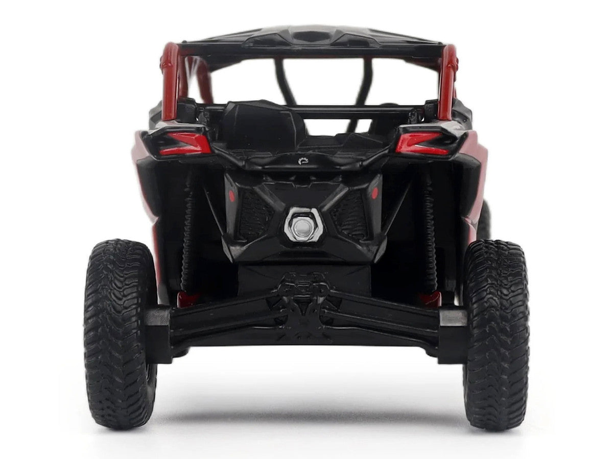 Can-Am Maverick X3 MAX X RC Turbo RR Gray and Red 1/32 Diecast Model by BRP Models BRP Models