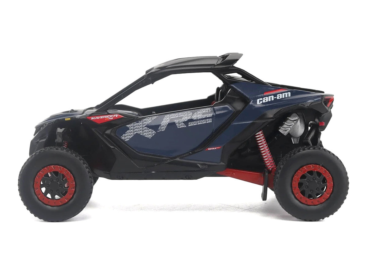 Can-Am Maverick R X RS with Smart-Shox Dark Blue and Red 1/32 Diecast Model by BRP Models BRP Models