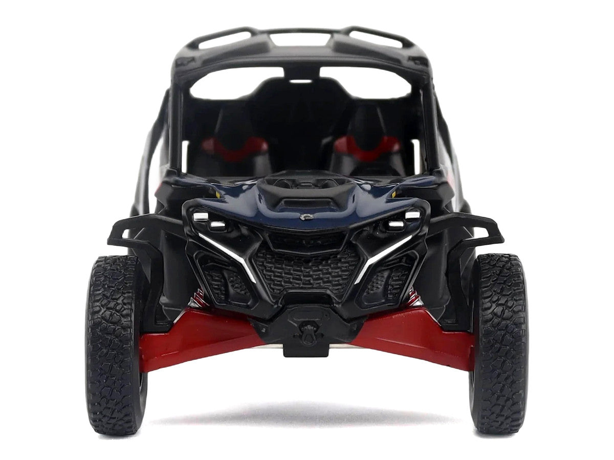 Can-Am Maverick R X RS with Smart-Shox Dark Blue and Red 1/32 Diecast Model by BRP Models BRP Models