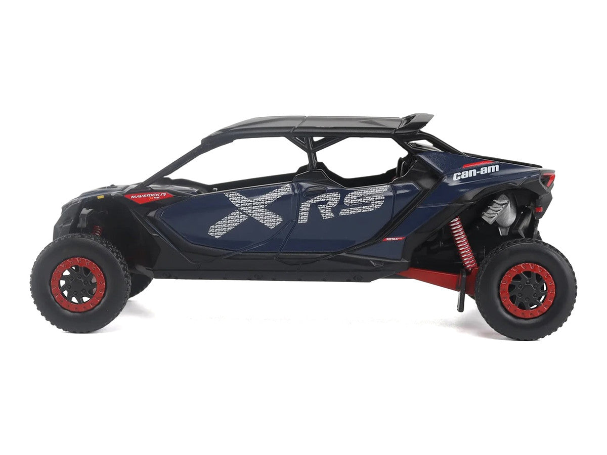 Can-Am Maverick R MAX X RS with Smart-Shox Dark Blue and Red 1/32 Diecast Model by BRP Models BRP Models