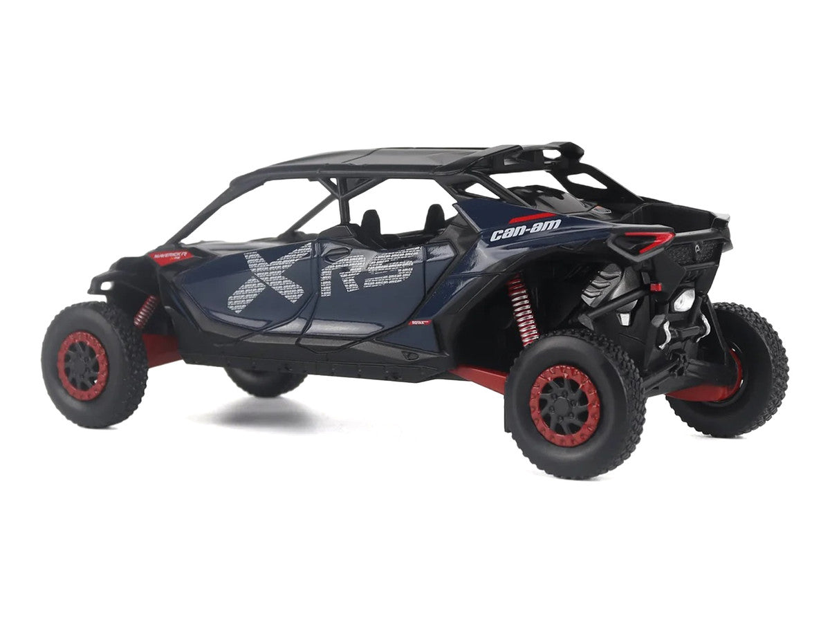 Can-Am Maverick R MAX X RS with Smart-Shox Dark Blue and Red 1/32 Diecast Model by BRP Models BRP Models