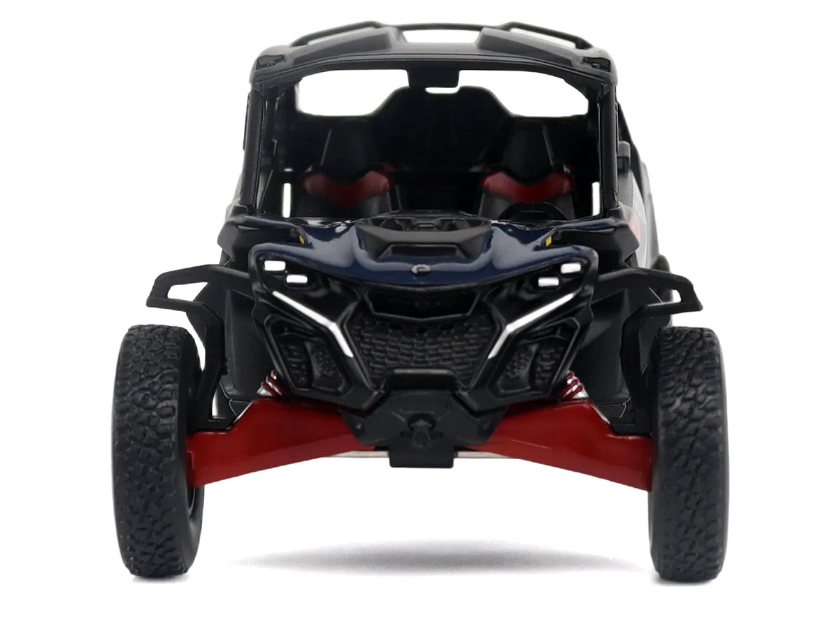 Can-Am Maverick R MAX X RS with Smart-Shox Dark Blue and Red 1/32 Diecast Model by BRP Models BRP Models