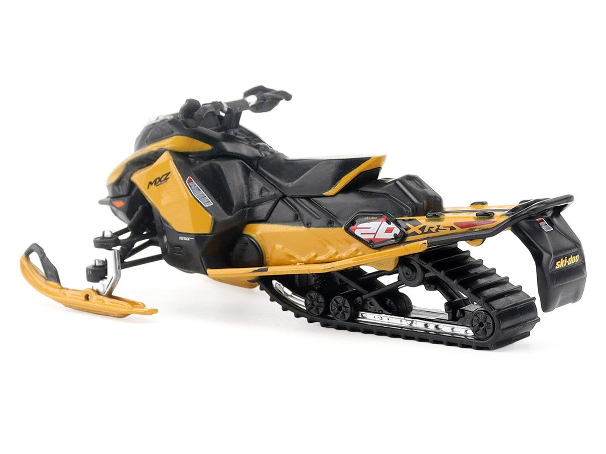Ski-Doo MXZ XRS 20th Anniversary Snowmobile Yellow 1/32 Die Cast Model by BRP Models BRP Models