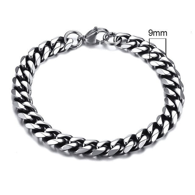 Vnox Men's Chunky Curb Chain Bracelet