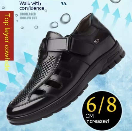 Summer Hollow Leather Sandals for Women Best YouTube Store